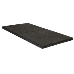 Gymgulv / Løftegulv Premium 30 mm – 100x50 cm Gummi Sort
