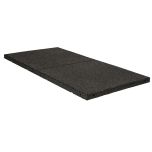 Gymgulv / Løftegulv Premium 30 mm – 100x50 cm Gummi Sort